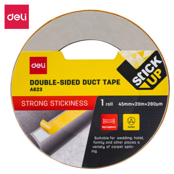 Deli Double-sided duct Tape #45mm*20m*280μm 1 roll #BROWN