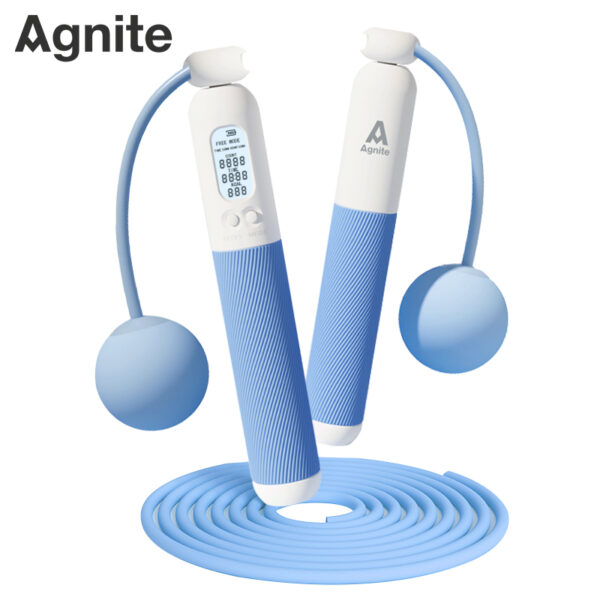 Electronic counting jump rope #Rope specification: Line length 2.8m * diameter 4. #blue