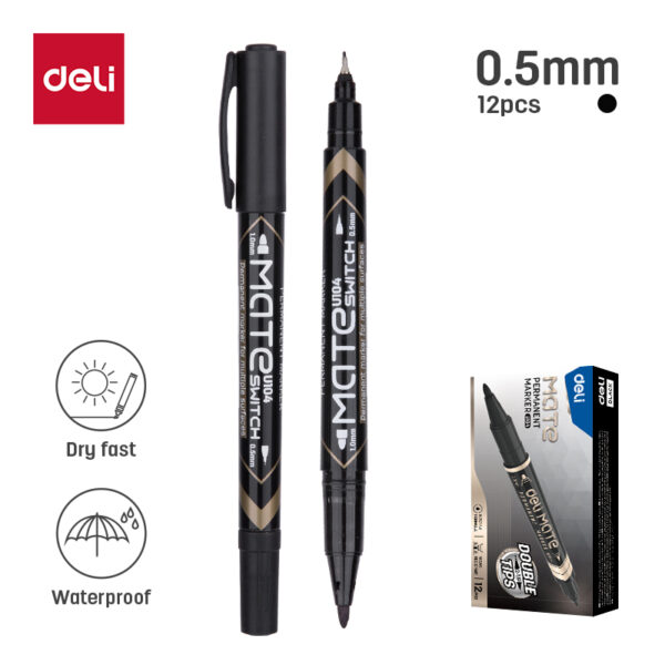 Deli Twin Marker Black