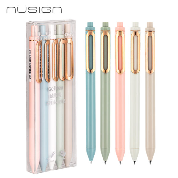 Deli NuSign Gel pen #bullet tip：0.5mm NuSign