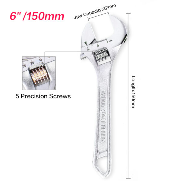 Adjustable Wrench 6"