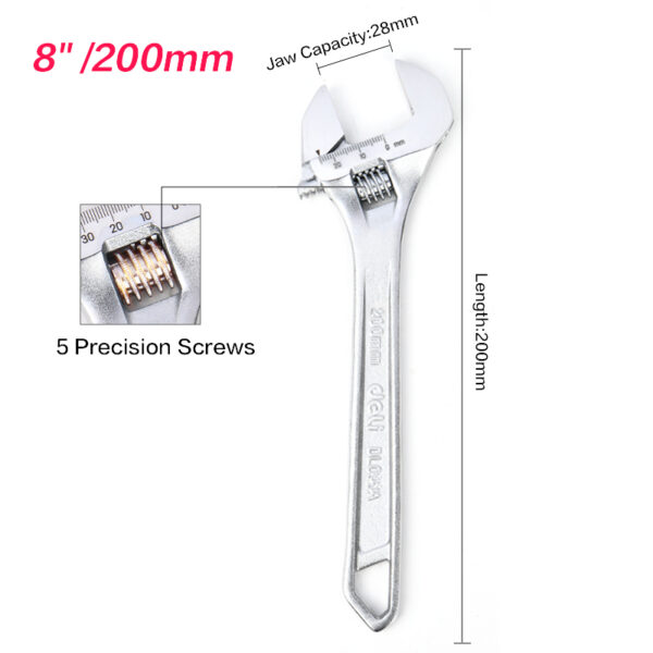 Adjustable Wrench 8"