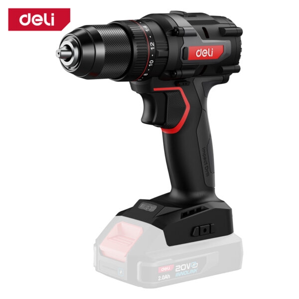 Deli Li-ion Impact Drill 13mm 20V w/o Btry