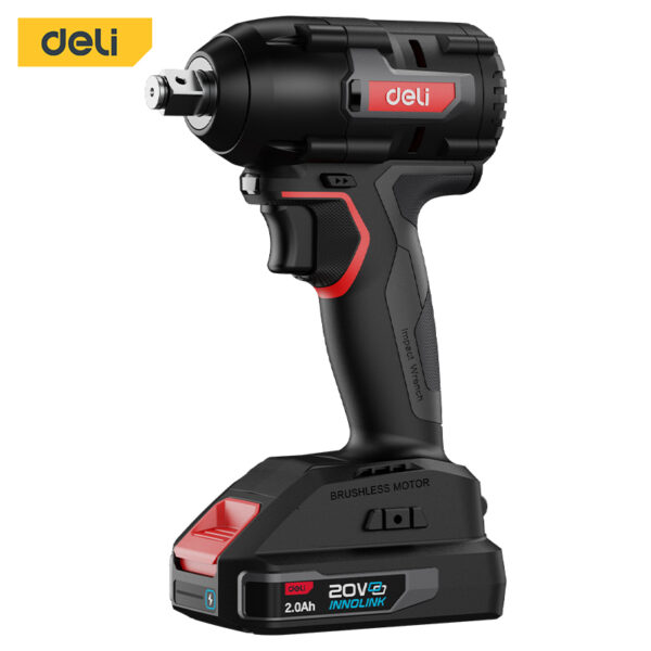 Deli Li-ion Impact Wrench 12.7mm 20V 2Ahx2