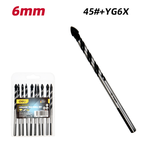 Ceramic Tile Drill Bit 6mm (Set=10pcs)