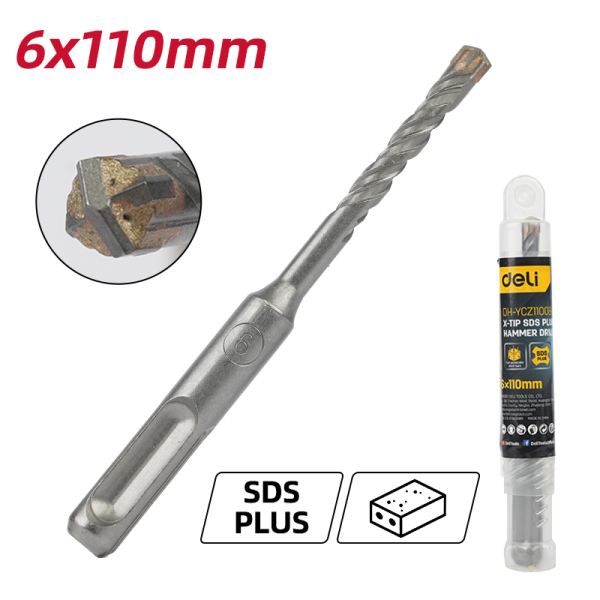 SDS Plus Hammer Drill X-Tip 6x110mm