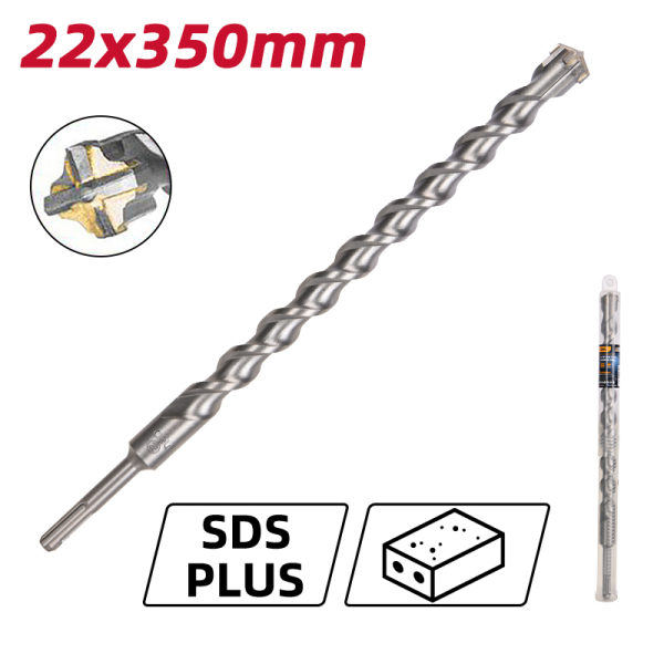 SDS Plus Hammer Drill X-Tip 22x350mm