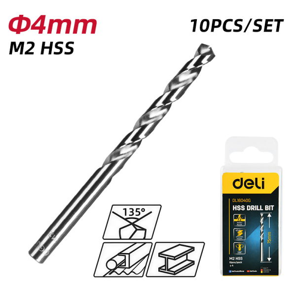 HSS Drill bit 135 degree  4mm(1x10)