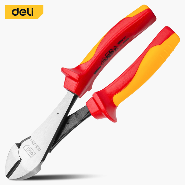 Insulated Heavy-duty diagonal 
cutting pliers 7"
