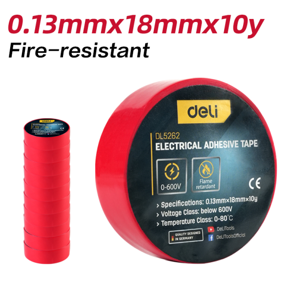 Electrical insulating tape 18mmx10mtr RD