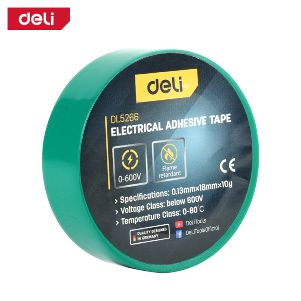 Electrical insulating tape 18mmx10mtr GN