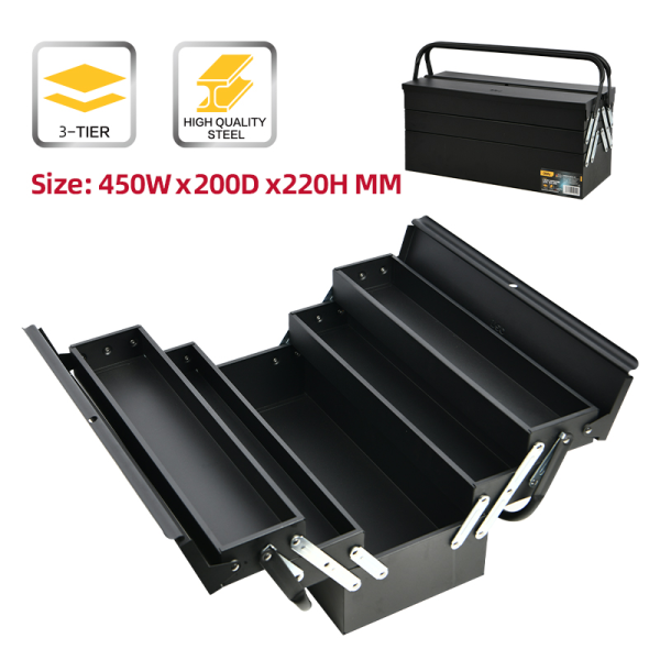 Metal Tool Box  Double Handle - 3 layer