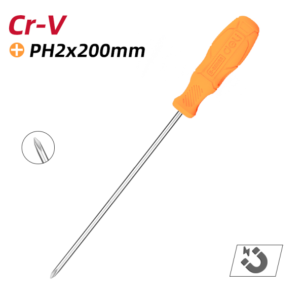 Screwdrvr Phillips Cmfrt hndle PH2x200mm