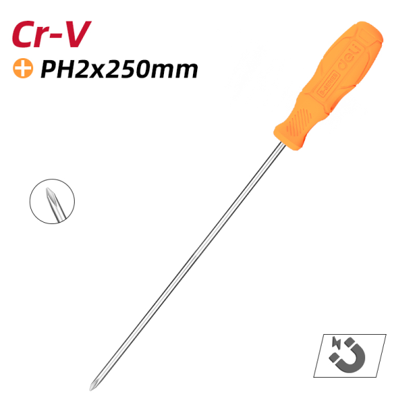 Screwdrvr Phillips Cmfrt hndle PH2x250mm